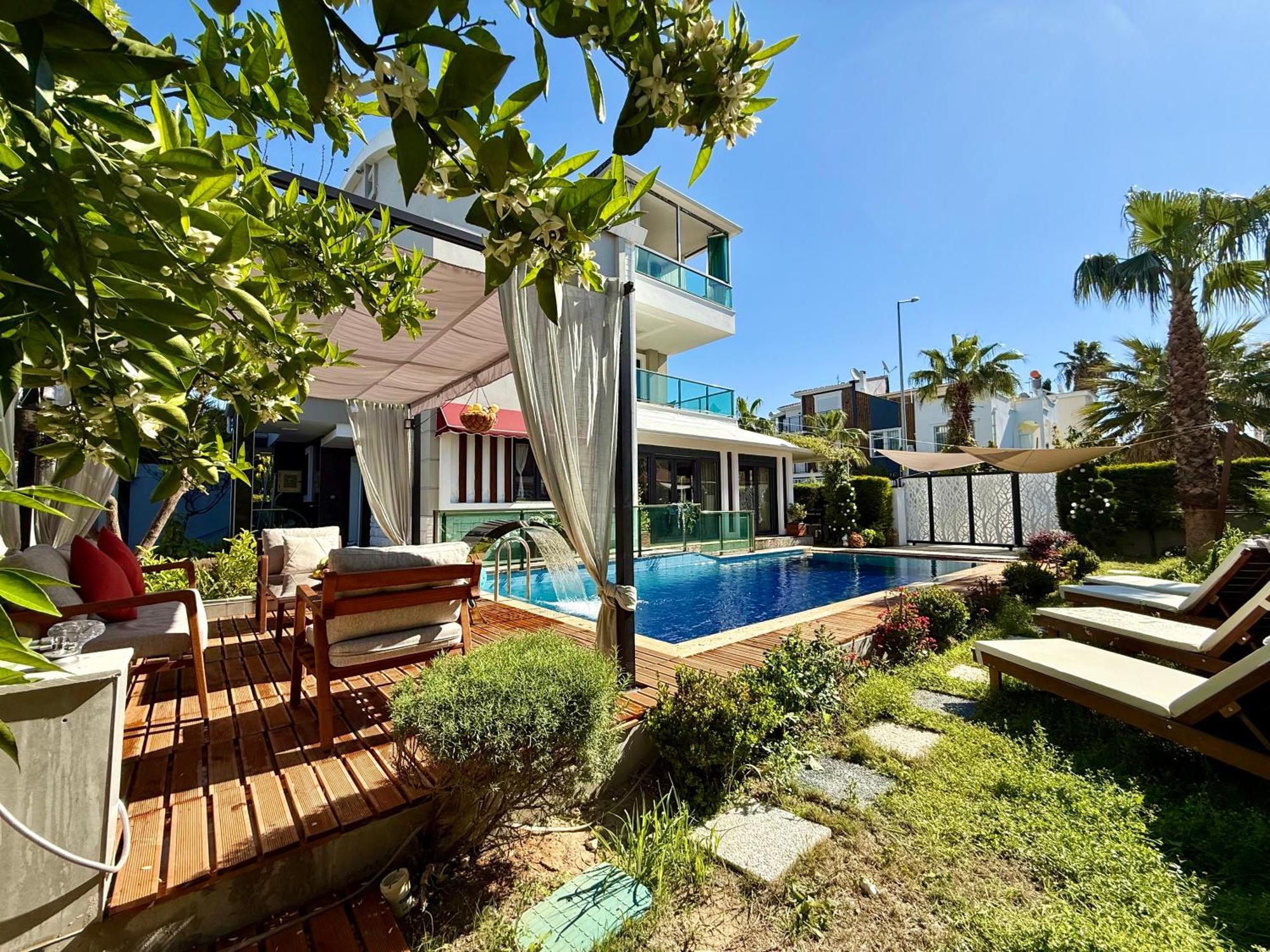 Villa Annabèll1 Havuzlu Jakuzili Triplex Lux villa Belek Esterno foto